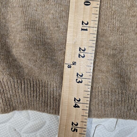 Charter Club 100% Cashmere Sweater Womens Large Beige Neutrals Crewneck Luxury - Picture 7 of 8